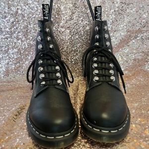 Dr. Martens 1460 Pascal with silver hardware